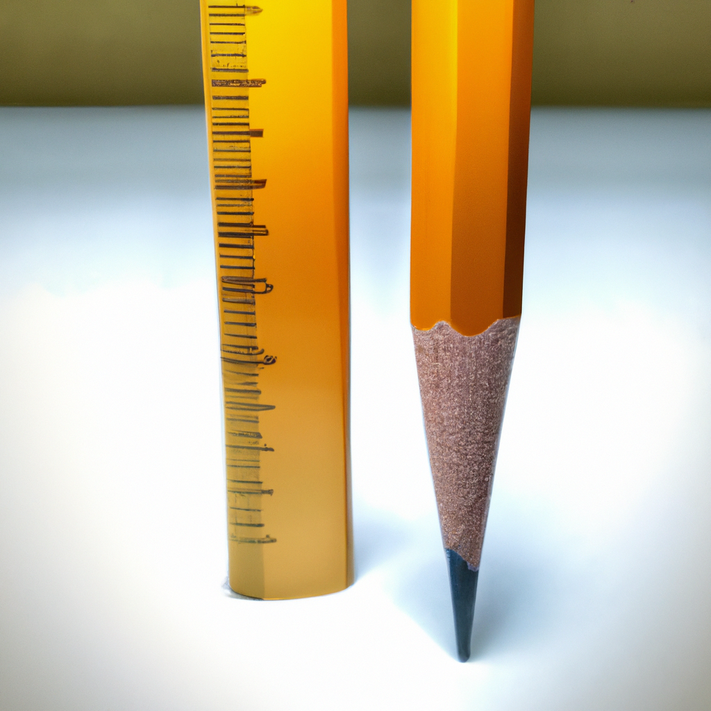 ¿Cómo se puede medir un lápiz?
